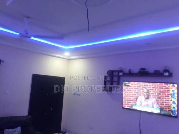 Exterior view of a cozy, newly-built, fenced and gated 4-bedroom house in the Valley View Area, showcasing the clean, modern finish.